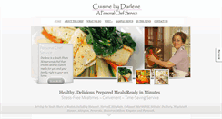 Desktop Screenshot of cuisinebydarlene.com