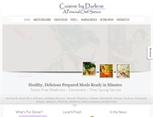 Tablet Screenshot of cuisinebydarlene.com